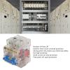 POWTAXBJGD Circuit Breaker, Easy Observation Efficient DIN Rail Circuit Breaker 400V 2P for Home Circuits view 4