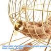 GSE Games & Sports Expert Deluxe Bingo Game Set with Large Gold/Brass Metal Bingo Cage (12" Tall), Folding Wooden Master Board, 7/8" Wooden Calling Balls for Family Night & Parties view 3