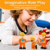 FUNERICA Construction Workers Toy Figurines - Miniature People Figures - 4-Pack view 4