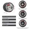 GOUPRC Upgrade Metal RC Hand Wheel Remote Control Steering Wheel with Brake Disc Brake Caliper for SANWA MT4/MT5/M12/M17 Flysky NB4Series WFLY X9Series RC Remote Control (zong) (Silvery) view 2