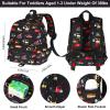 Accmor Toddler Backpack with Leash, Baby Backpacks with Anti Lost Wrist Link, Cute Mini Kids Backpack Leash Walking Harness for Travel, Small Excavator Backpack Tether for Boys Girls 1-3 (Black) view 2