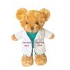 Personalized Doctor Nurse Teddy Bear Stuffed Animal Plush with Customized Text or Blessing, Personalized Gifts for Birthday or Graduation Gifts for College University Graduation (11 inch) view 1