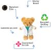 Personalized Doctor Nurse Teddy Bear Stuffed Animal Plush with Customized Text or Blessing, Personalized Gifts for Birthday or Graduation Gifts for College University Graduation (11 inch) view 3