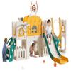 10 in 1 Toddler Slide, Age 1-3 with Swing, Basketball Hoop and Telescope, Kid Slide for Toddlers, Indoor Outdoor Playset Toddler Playground view 1