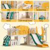 10 in 1 Toddler Slide, Age 1-3 with Swing, Basketball Hoop and Telescope, Kid Slide for Toddlers, Indoor Outdoor Playset Toddler Playground view 3