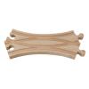 EHJRE Wooden Train Track Assemble Blocks Switch Track Portable Train Tracks Accessories for Child, 17.8cmx7.3cmx1.2cm view 1