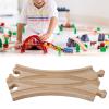 EHJRE Wooden Train Track Assemble Blocks Switch Track Portable Train Tracks Accessories for Child, 17.8cmx7.3cmx1.2cm view 4