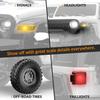 FLYCOLOR RCS24 Off Road 1/24 RC Truck 4x4 Off Road Crawler Climbing Vehicle All Terrain RC Monster Truck Remote Control Car with Bright Headlight 2 Batteries Waterproof Hobby Toys(RTR White) view 4