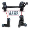 WEFEINO Aluminum Alloy Steering Assembly Upgrade Parts for 1/8 Sledge RC Car Buggy view 4