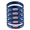 BELLIFFY 5pcs Silicone Wristband Country Flag Printed Bracelet Comfortable and Soft for Games and International Matches view 1