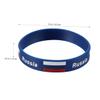 BELLIFFY 5pcs Silicone Wristband Country Flag Printed Bracelet Comfortable and Soft for Games and International Matches view 3