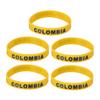 BELLIFFY 5pcs Decorative Country Flag Wristband Silicone Bracelet Fits for Games and Matches view 1