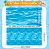 1200x54 Inch Under The Ocean Tablecloth Plastic Tablecloth Roll Mermaid Water Table Cover Classroom Decor for Kids Themed Backdrop for Bulletin Board Beach Birthday Party Decor view 2