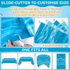 1200x54 Inch Under The Ocean Tablecloth Plastic Tablecloth Roll Mermaid Water Table Cover Classroom Decor for Kids Themed Backdrop for Bulletin Board Beach Birthday Party Decor view 4