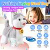 Marsjoy Husky Walking Barking Dog for Kids Interactive Musical Puppy Robot Repeats What You Say, Realistic Licking Tongue Wagging Tail Remote Control Toddler Toys for Girls and Boys Birthday Gifts view 2