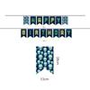 12Pcs Pre-assembled Alien Themed Birthday Party Decoration Set Alien UFO Happy Birthday Banner and Cake Decorations Outer Space Themed Decorations for Birthdays Baby Shower Party Supplies view 2