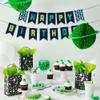 12Pcs Pre-assembled Alien Themed Birthday Party Decoration Set Alien UFO Happy Birthday Banner and Cake Decorations Outer Space Themed Decorations for Birthdays Baby Shower Party Supplies view 4