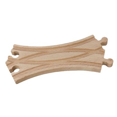 rockible Wooden Train Track Expansion Train Track Adapter Building Railway Accessories Assemble Blocks Switch Track for Children, Kids, 17.8cmx7.3cmx1.2cm