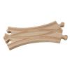 rockible Wooden Train Track Expansion Train Track Adapter Building Railway Accessories Assemble Blocks Switch Track for Children, Kids, 17.8cmx7.3cmx1.2cm view 1