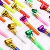 100 Pcs Party Blower, Colorful Birthday Noisemakers Funny Birthday Blow Horns Squawkers Party Whistles New Years Party Favors for Kids Adults view 1