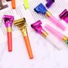 100 Pcs Party Blower, Colorful Birthday Noisemakers Funny Birthday Blow Horns Squawkers Party Whistles New Years Party Favors for Kids Adults view 3
