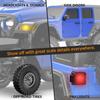 FLYCOLOR RCS24 Off Road 1/24 RC Truck 4x4 Off Road Crawler Climbing Vehicle All Terrain RC Monster Truck Remote Control Car with Bright Headlight 2 Batteries Waterproof Hobby Toys(RTR Blue) view 4