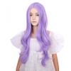 DUDUWIG Child Lavender Purple Wig Kids Long Light Purple Middle Part Wig Long Wavy Curly Wigs for Girls Heat Resistant Synthetic Hair with Cap view 1