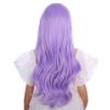 DUDUWIG Child Lavender Purple Wig Kids Long Light Purple Middle Part Wig Long Wavy Curly Wigs for Girls Heat Resistant Synthetic Hair with Cap view 4
