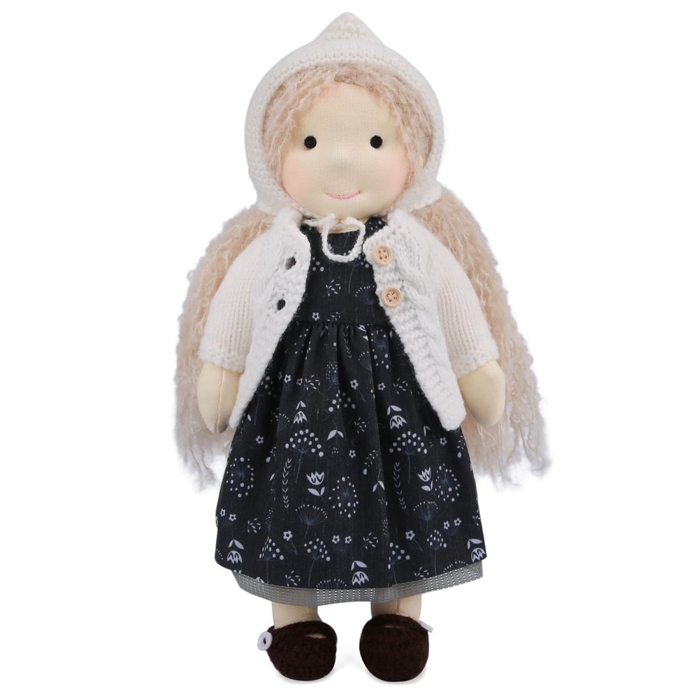 BlissfulPixie Handmade Shower Present Princess Doll Rag Doll Birthday Present for Girl with Exquisite Box - Grace 12"