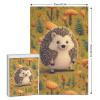 1000 PCS Jigsaw Puzzle for Adults Personalized Picture Puzzle Hedgehog Customized Wooden Puzzle for Family, Birthday, Wedding, Game Nights Gifts view 2