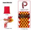 Kunovo Dragon Poi Small Size Dragon Dance Ribbon for Kids, Washable Fitness Dragon Streamer with Dragon Head, Dragon Design Spinning & Shaking Poi 6.5/10/16.4 ft (Color : Yellow, Size : 3 m (10 ft)) view 4