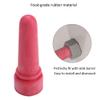 5Pcs Calf Milk Drink Nipple, 6.9cm Red Rubber Calf Milk Nipple, Small Animal Nursing Bottle, Calf Feeding Teats for Feeding Newborn Cows, Farm Animal Feeding Supplies view 2