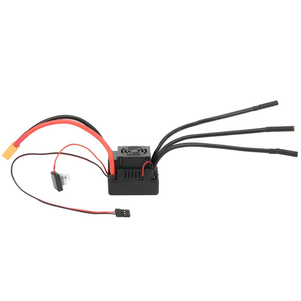 80a Waterproof Brushless ESC for 1/8 RC Car, High Efficiency Electric Speed Controller(XT60)