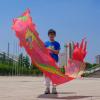 Kunovo Dragon Poi Small Size Dragon Dance Ribbon for Kids, Washable Fitness Dragon Streamer with Dragon Head, Dragon Design Spinning & Shaking Poi 6.5/10/16.4 ft (Color : Red, Size : 3 m (10 ft)) view 1