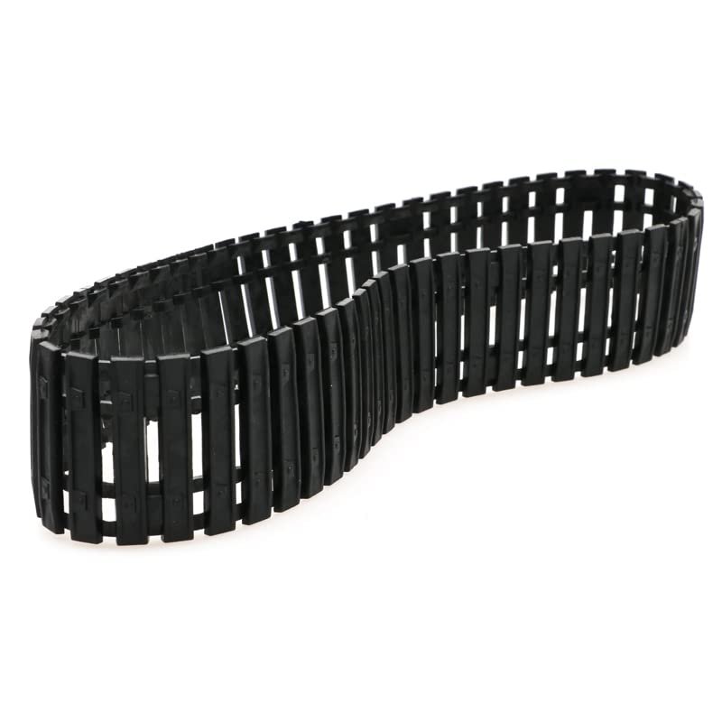 CRUMPS 1PCS 36/37/42/57/66cm Closed Rubber Tracks DIY Tank Model Robot Toys Track Tire for RC Crawler Tracked Vehicle Tyre Accessories (Color : F 57x4.2cm)