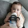 Dr. Browns Milestones 100% Silicone Baby Bottle Handles, Wide-Neck, Black, 2 Pack, 4m+ view 4