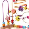 Almencla Bead Maze Toy Beads Roller Toy for Kids Boy Girl Gift Grasping Ability Counting Ages 3+ Colorful Roller Coaster Developmental, Fruit A view 4