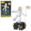 Brickcraft MTV Moon Person Building Set (510 Pieces)  MTV Trophy Collectible, Display Model Officially Licensed Construction Kit  Great Christmas for Music Fans & Builders view 1