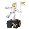 Brickcraft MTV Moon Person Building Set (510 Pieces)  MTV Trophy Collectible, Display Model Officially Licensed Construction Kit  Great Christmas for Music Fans & Builders view 2