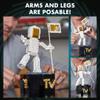 Brickcraft MTV Moon Person Building Set (510 Pieces)  MTV Trophy Collectible, Display Model Officially Licensed Construction Kit  Great Christmas for Music Fans & Builders view 4