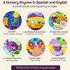 Bilingual Spanish Books for Toddlers 1-3, Six (6) Nursery Rhymes in Spanish & English | Interactive Baby Sound Book | Educational Learning Toys | Libros para nios en espaol - English Traditional view 3