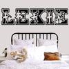 Ballerina Custom Name Vinyl Wall Decal Sticker Art for Girls Rooms, Ballet Dancer Theme Bedroom Home Decor for Teens and Kids view 1