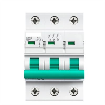 Circuit Breaker 3PHASE -Main Circuit Breaker 6 3a 100a 125a Isolating Switch for Home or Industrial -Community Circuit Breaker 40 0V Gyh8 (Color : 63a, Size : 3Pole) ( Color : 63a , Size : 3Pole )