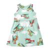 Aflyko Spring Dress for Girl Helicopter Cute Cloud Kiddo Tank Play Sundress Costume Dress Summertime Comfy Skirt for Church Dinner Event Wedding 5-6T view 3
