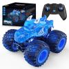 AUUGUU Remote Control Car, 2.4GHz Monster Trucks Toys with Light Spray, Birthday Gift for Kids 3 4 5 6 7 8, All Terrain RC Cars, Toddler Toys for Boys Girls 3+ Year Old view 1