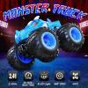AUUGUU Remote Control Car, 2.4GHz Monster Trucks Toys with Light Spray, Birthday Gift for Kids 3 4 5 6 7 8, All Terrain RC Cars, Toddler Toys for Boys Girls 3+ Year Old view 2