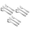HaWare Toddler Utensils Set, Stainless Steel Kids Plates and Bowls Sets, 17-Piece Kids Dinnerware Set Includes Plate, Bowl and Silverware, Unbreakable Utenisl for Party, Picnic, Dishwasher Safe view 2