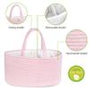 ABenkle Diaper Caddy Organizer - Cotton Rope Nursery Storage Basket for Baby Essentials, Boys & Girls Shower Gift, Changing Table Organizer view 4