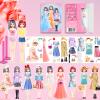 Magnetic Dress Up Dolls, Magnetic Doll Dress Up Kits Magnetic Paper Dolls Pretend Play Set for Girls Ages 4 Years and Up Kids Travel Activities Road Trip Car Ride Interactive Learning Imagine Gift view 1