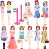 Magnetic Dress Up Dolls, Magnetic Doll Dress Up Kits Magnetic Paper Dolls Pretend Play Set for Girls Ages 4 Years and Up Kids Travel Activities Road Trip Car Ride Interactive Learning Imagine Gift view 4